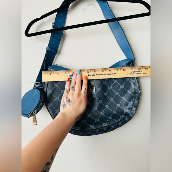 Steve Madden blue BMartina Bag purse with coin bag - Picture 4 of 7